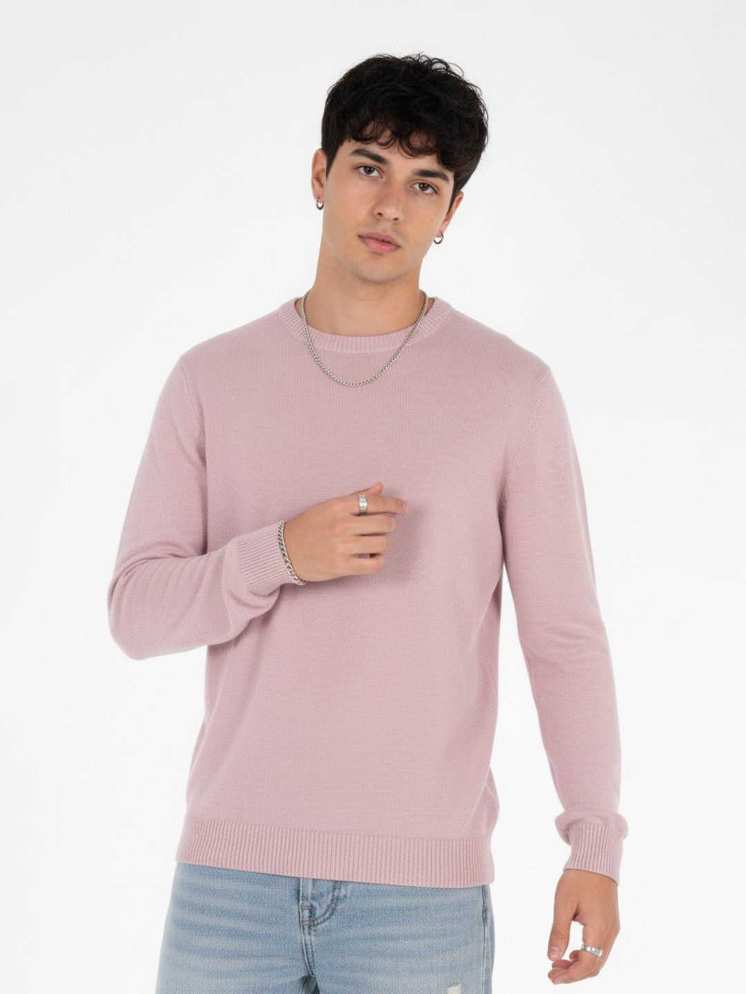 glitchez Textured Knitted Pullover-picture-31
