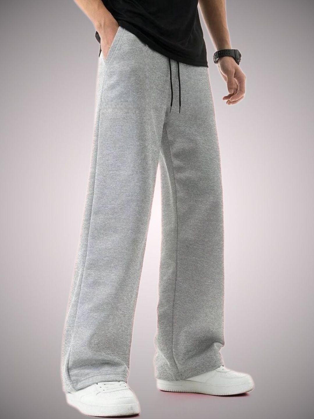 GROOFINGS Men Relaxed Easy Wash Trousers-picture-54