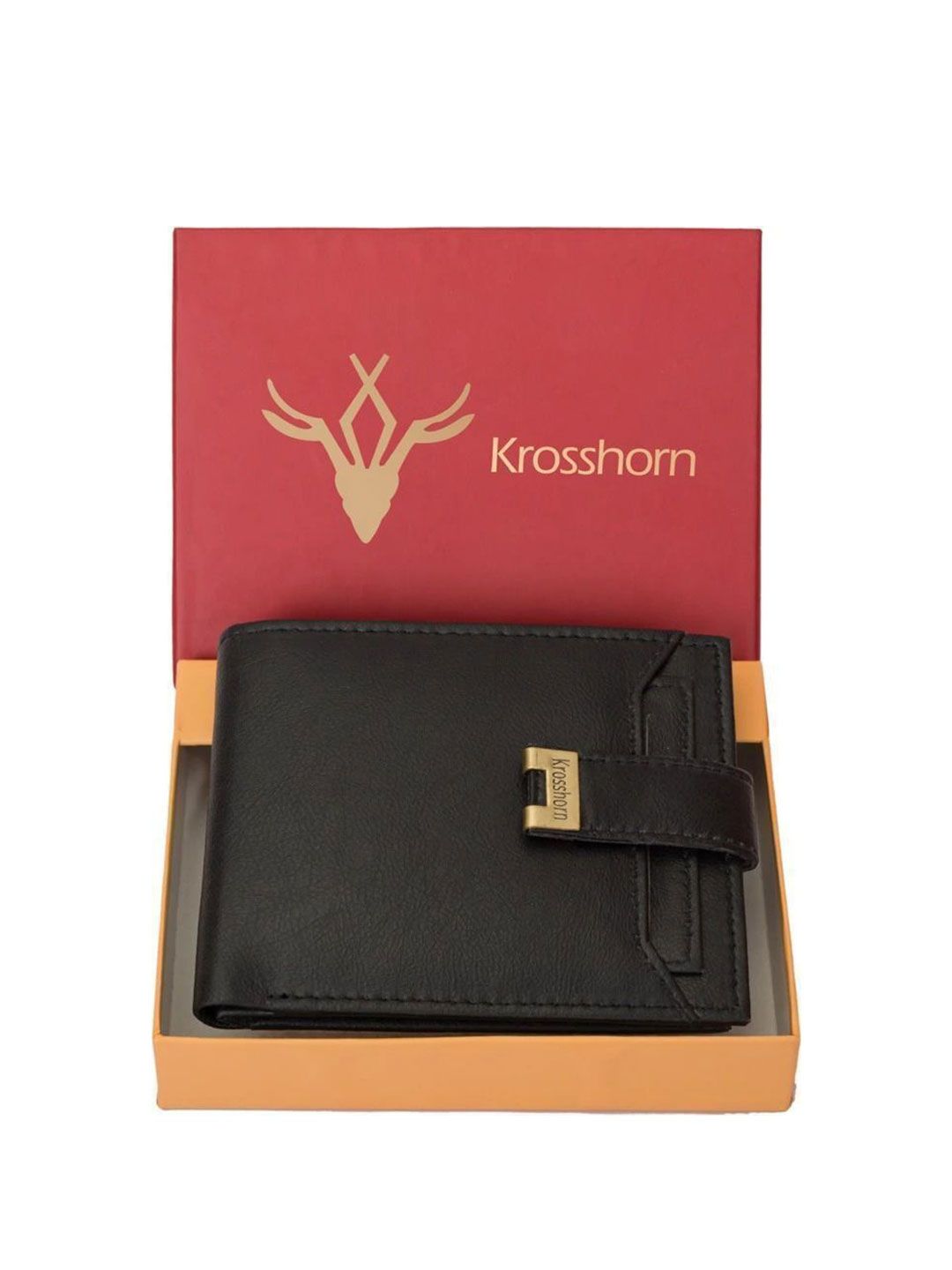 Krosshorn Men Textured Two Fold Wallet-picture-18