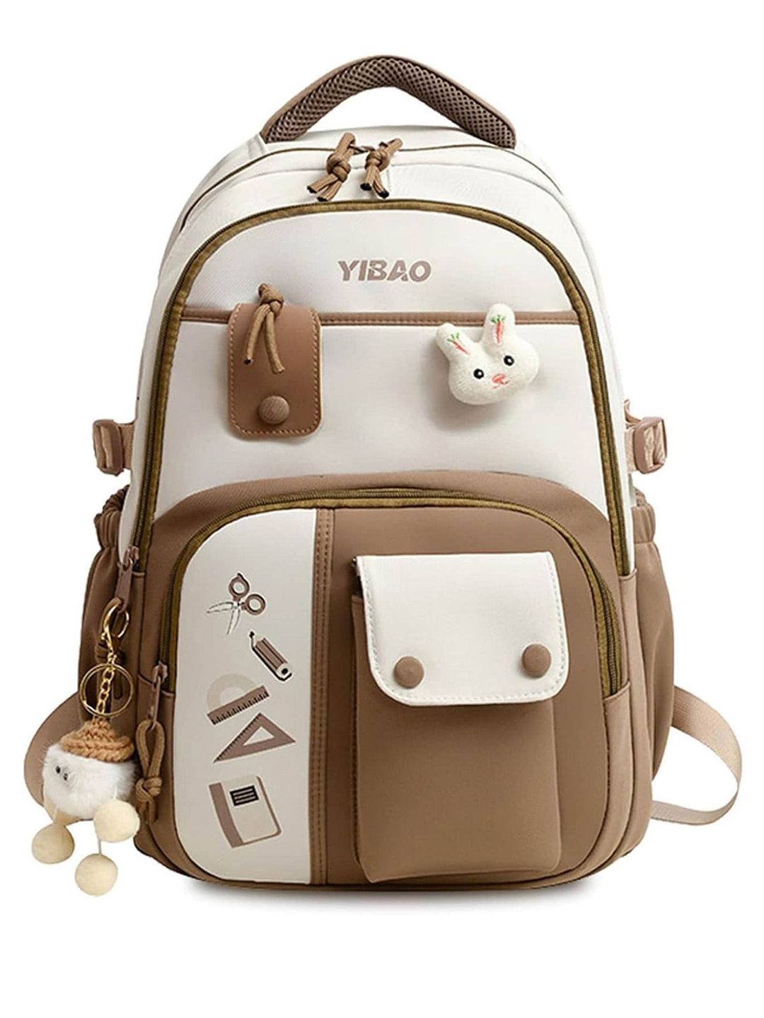 Tesmezy Unisex Geometric Backpack with Compression Straps-picture-13