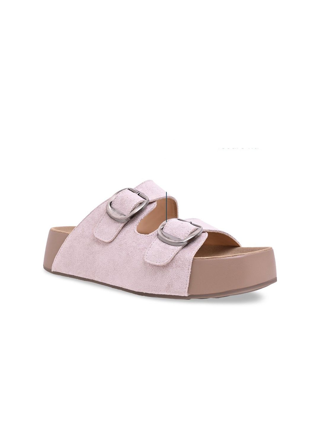 CAI Buckles Strapped Open Back Platform Sandals-picture-15