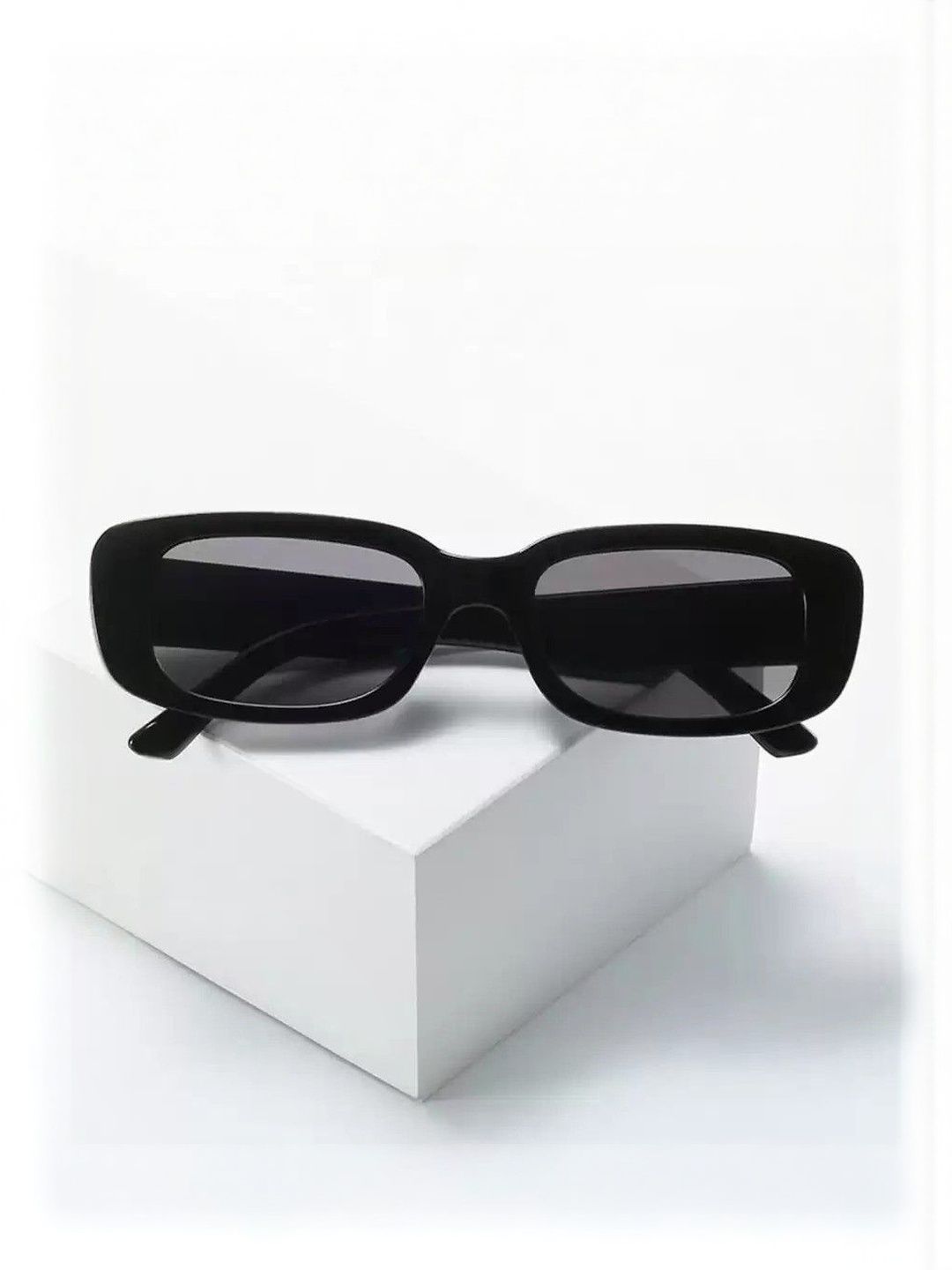 LIZA ANGEL Unisex Black Lens & Black Rectangle Sunglasses with-picture-46