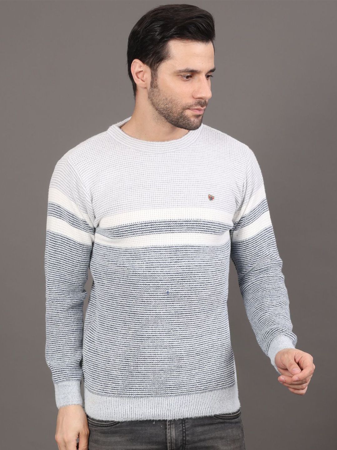 GRACIT Striped Woollen Pullover-picture-37