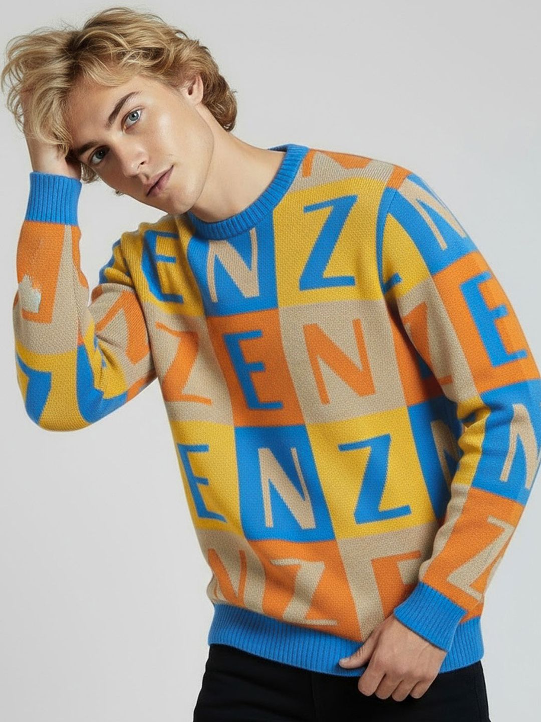 Mast & Harbour Typography Printed Pullover-picture-23