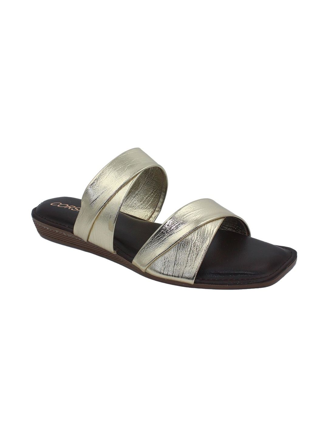 CORSICA Round Toe Open Toe Flats-image-5
