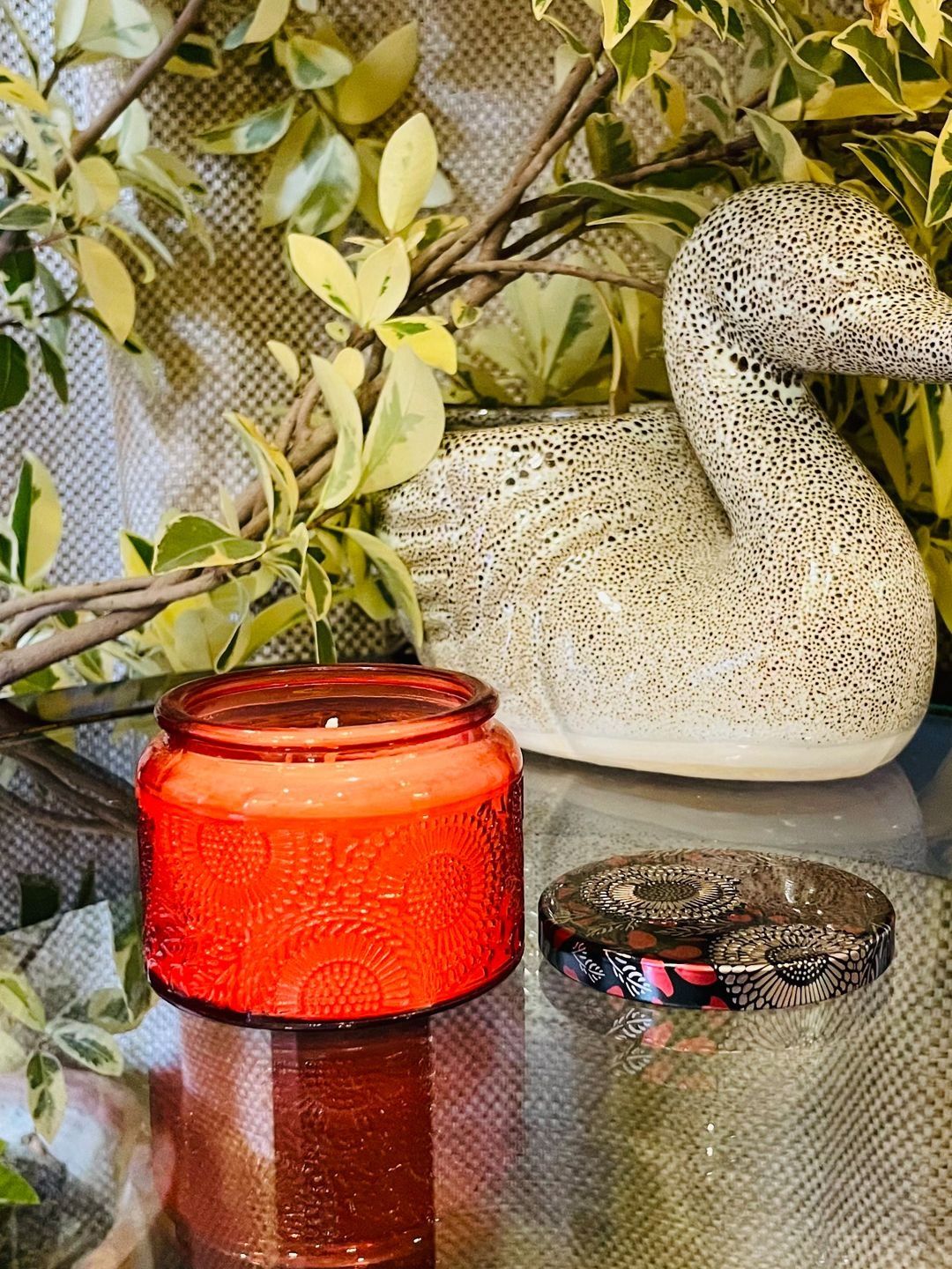 Crafx Smokeless 1 Wick Printed Round Diwali Jar Candle-image-44