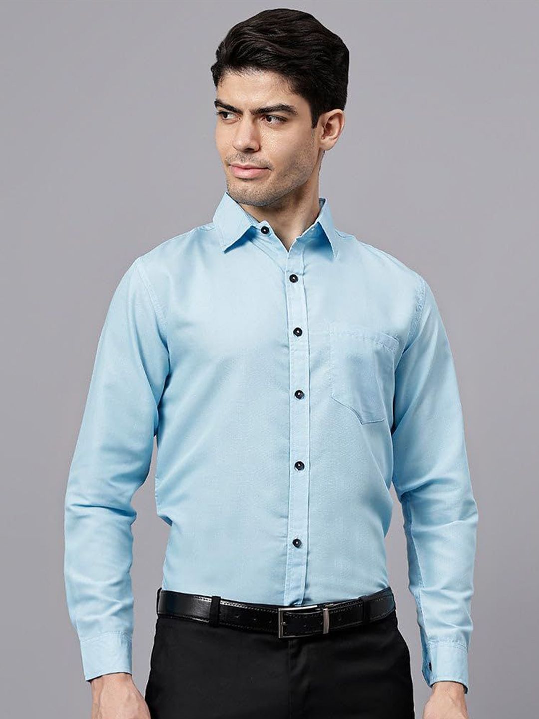 TrendiVastra Spread Collar Long Sleeves Regular Fit Shirt-picture-28