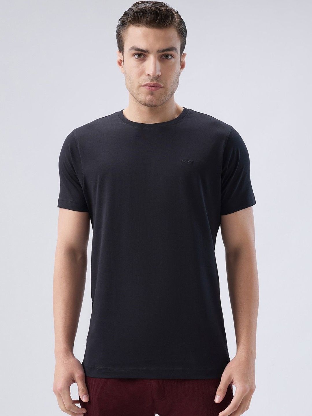 Park Avenue Round Neck Short Sleeves Pure Cotton T-shirt-picture-18