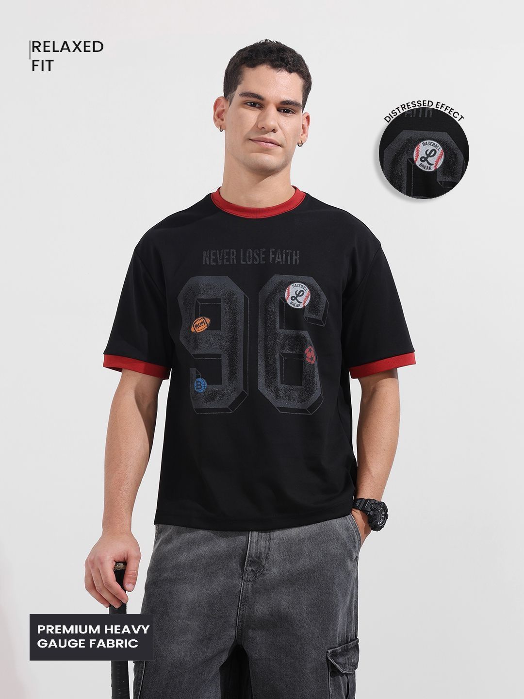 The Indian Garage Co Typography Printed Round Neck T-shirt-picture-36