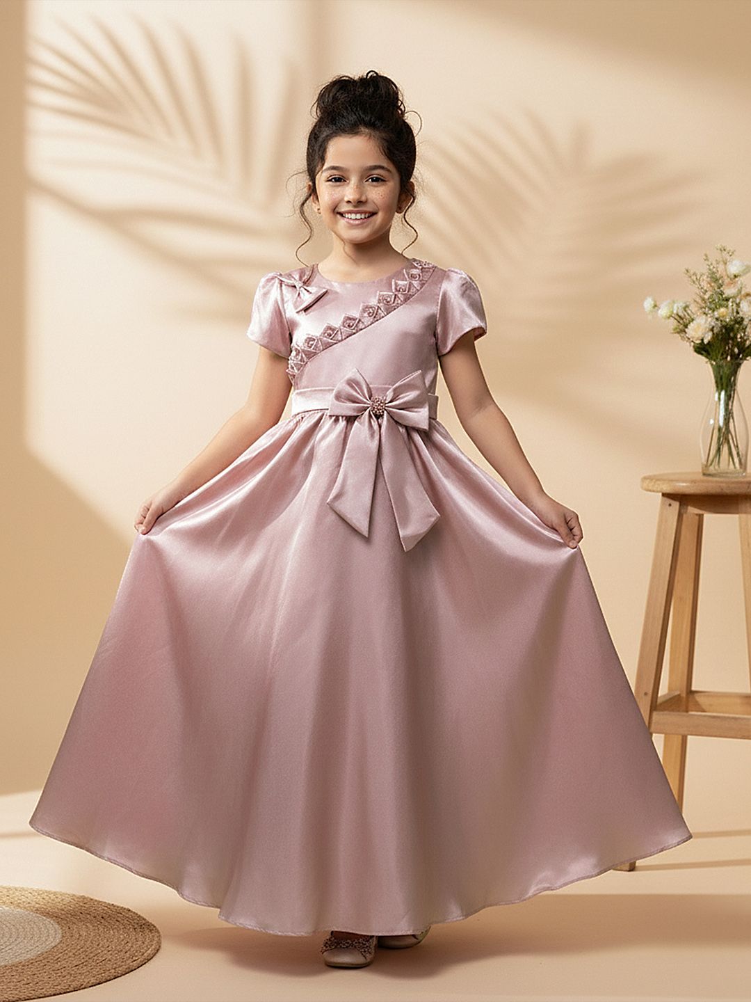 YK Girls Fit & Flare Dress-picture-24