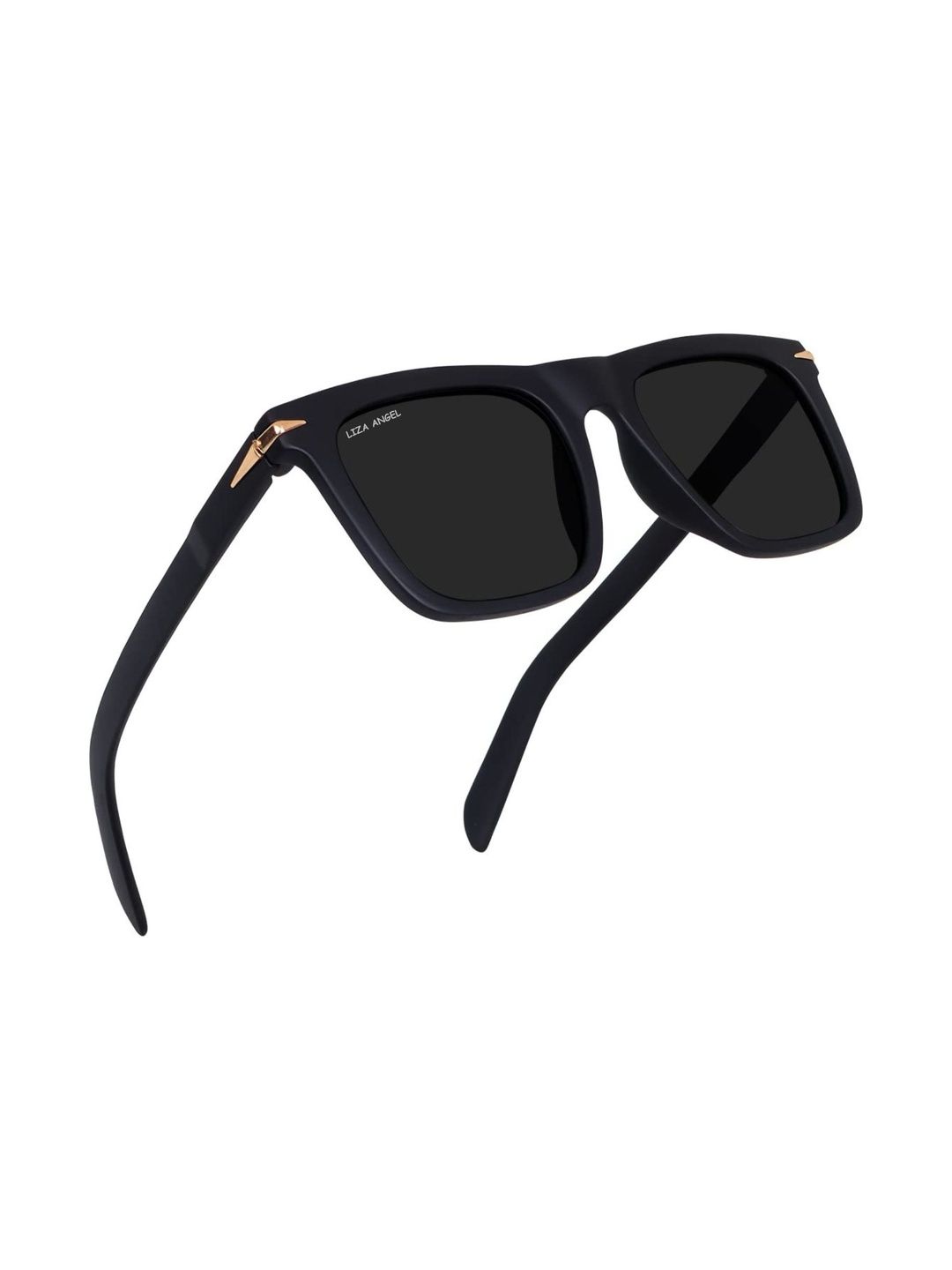 LIZA ANGEL Unisex Black Lens & Black Square Sunglasses with-image-31
