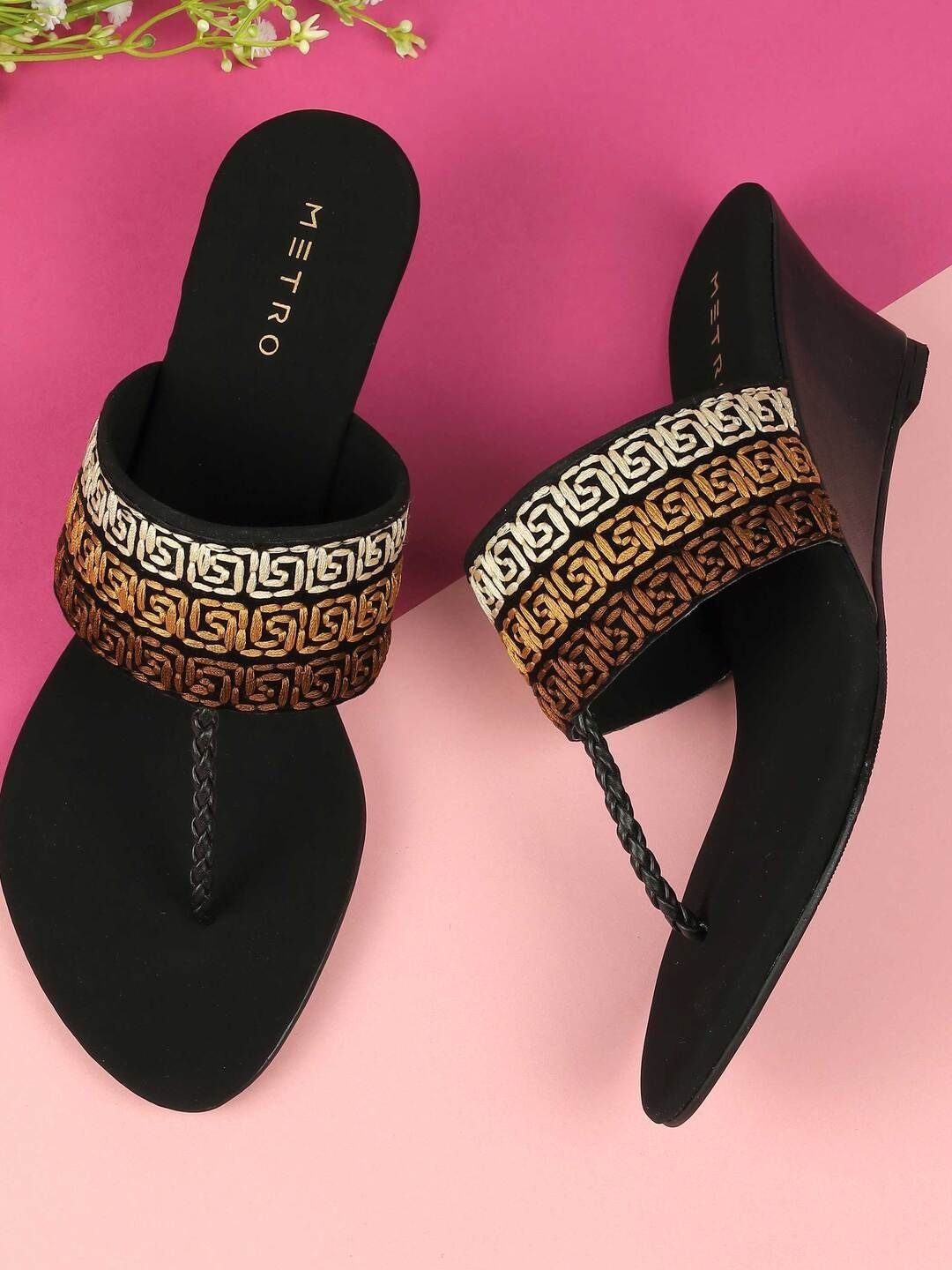 Metro Printed Wedge Sandals-picture-36