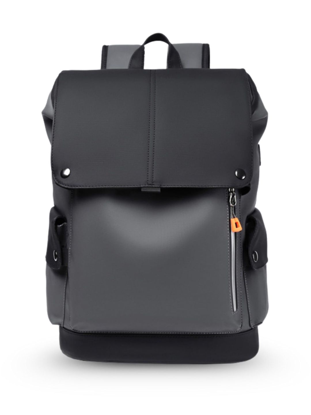 Briafinz Unisex Colourblocked Backpack with USB Charging Port-picture-15