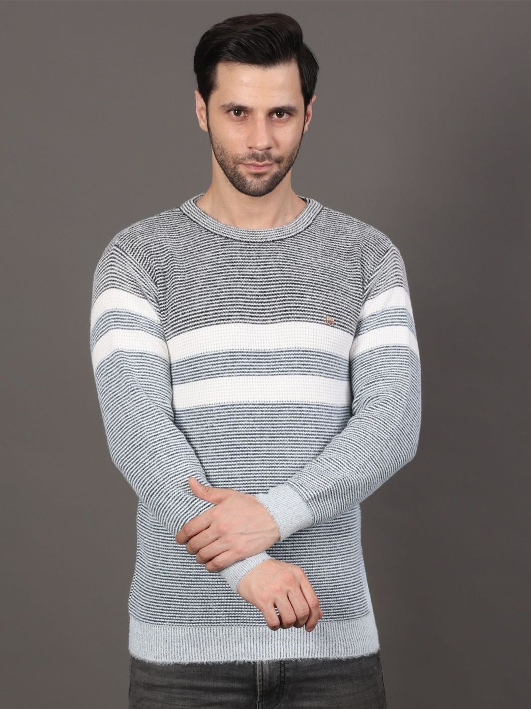 GRACIT Striped Woollen Pullover-picture-52