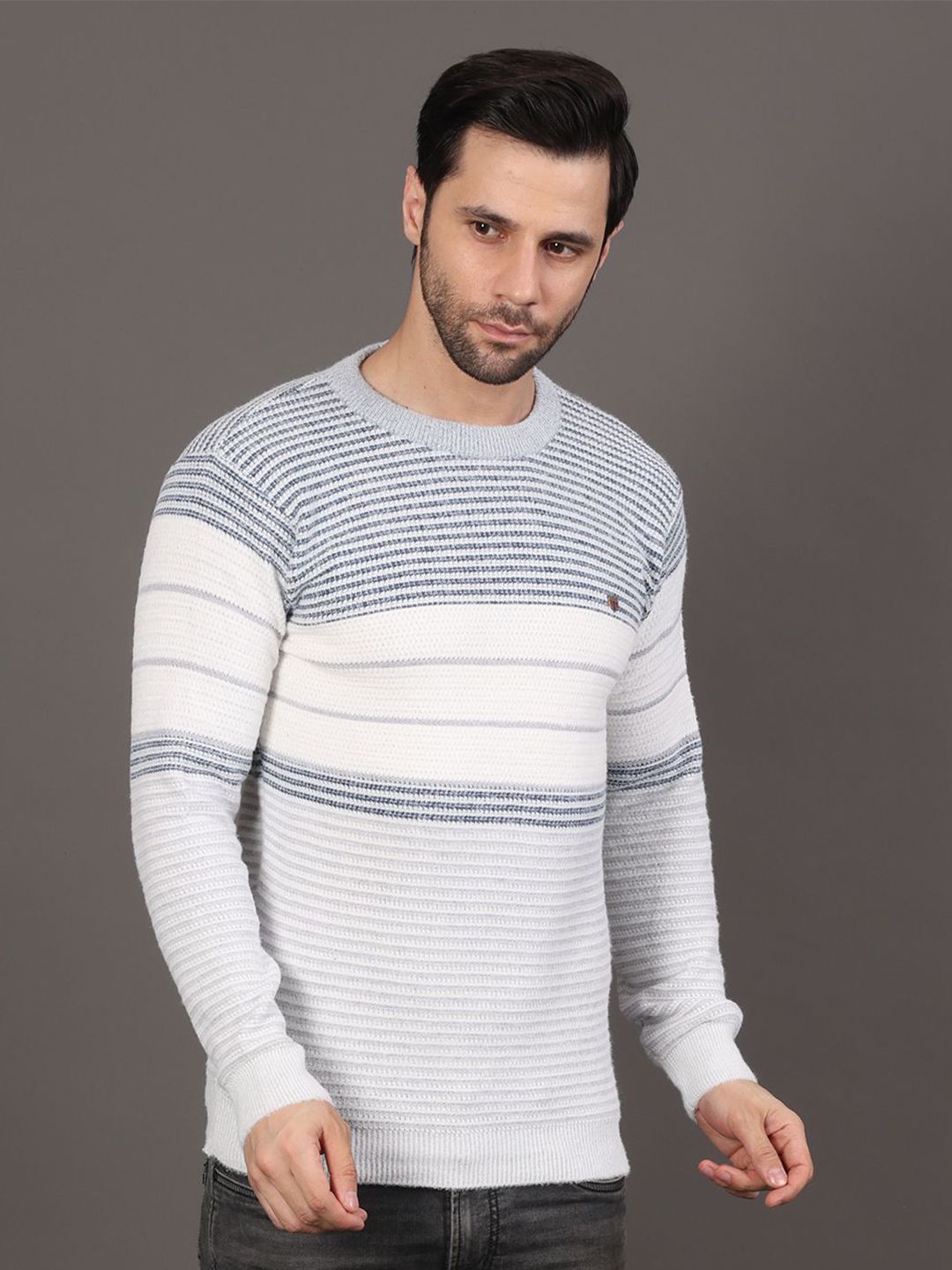 GRACIT Striped Woollen Pullover-picture-21