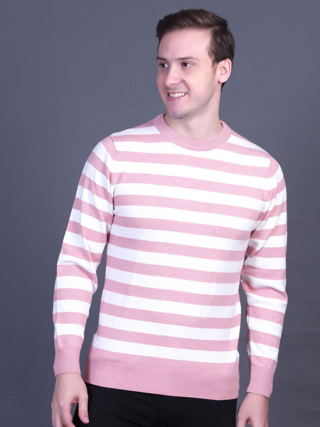 Dzant Men Striped Pullover-image-27