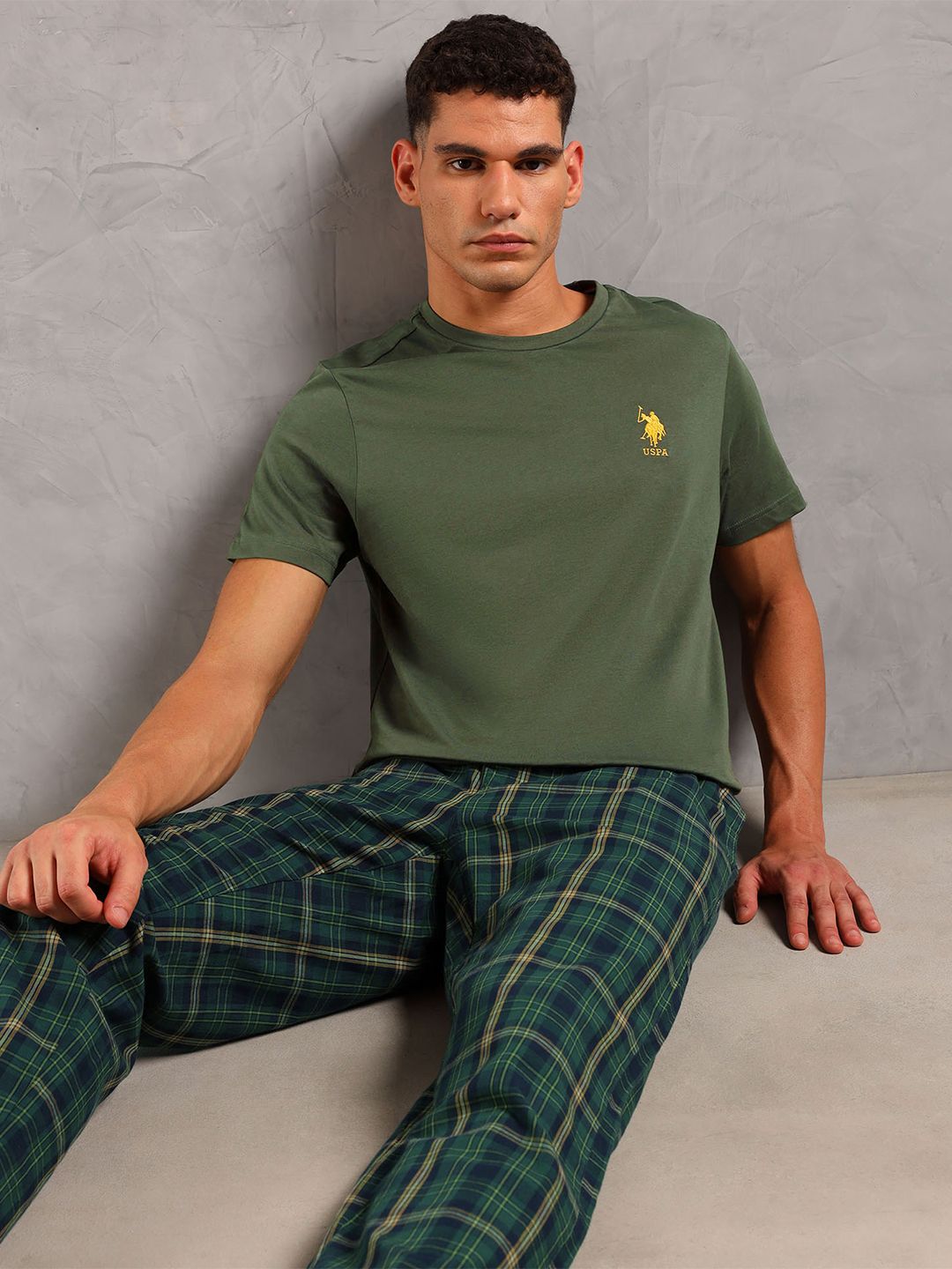 U.S. Polo Assn. Men Checked Lounge Pants-image-29
