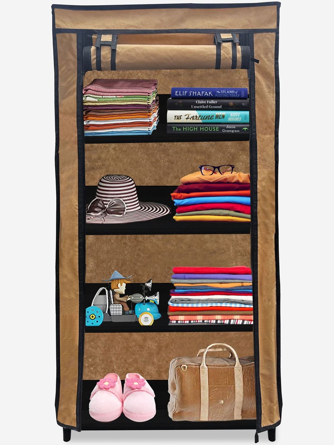 Rmerchants Beige And Black Multi-Utility Organisers-image-48