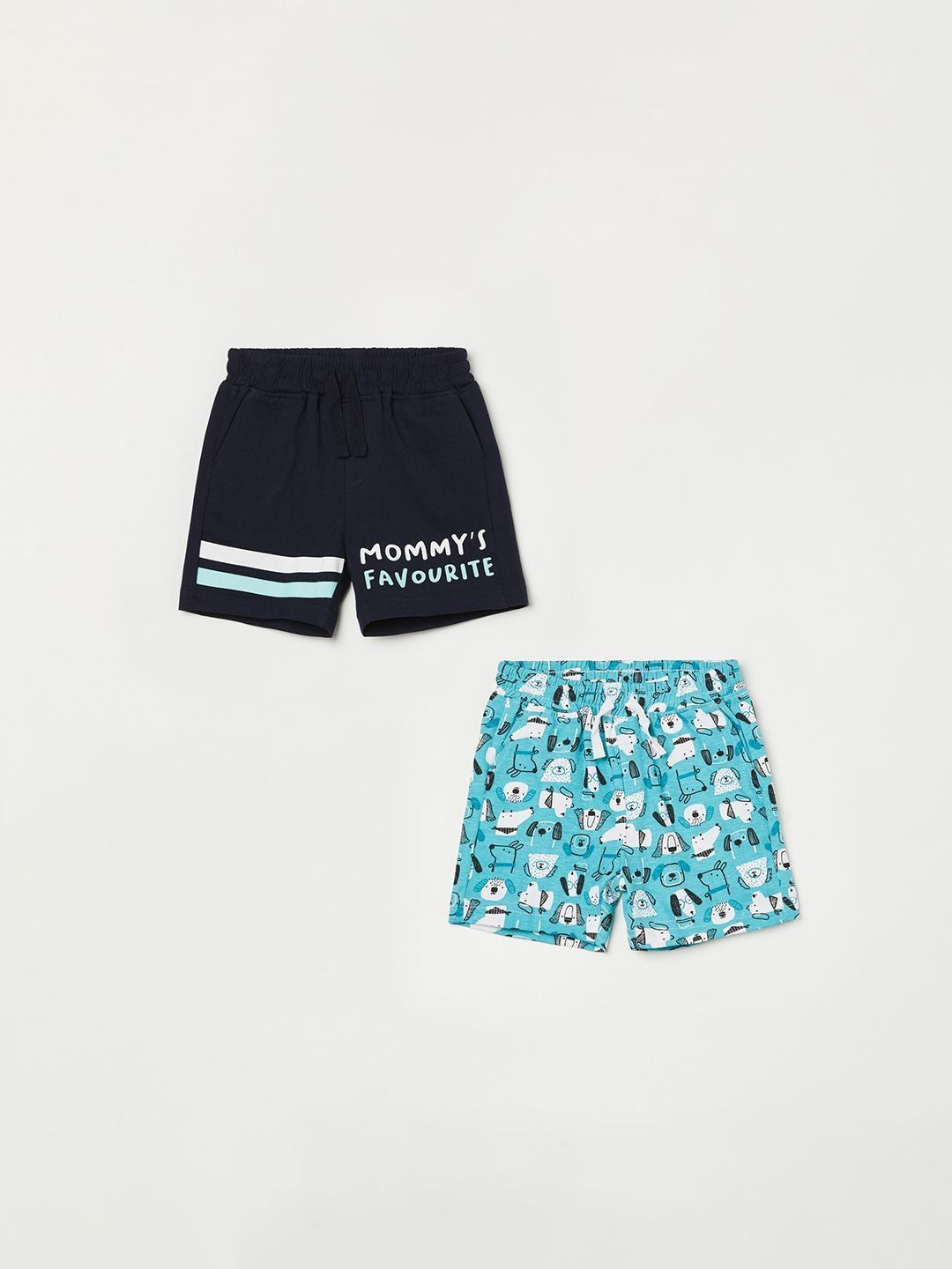 Juniors by Lifestyle Boys Pack Of 2 Pure Cotton Typography Printed Shorts-picture-41