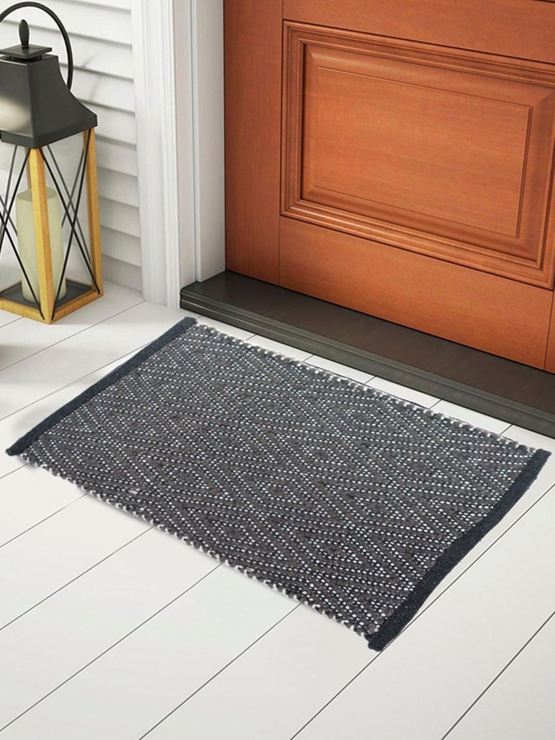 Status Brown Geometric Anti Slip Reversible Door Mat- 38 X 58 CM-image-47