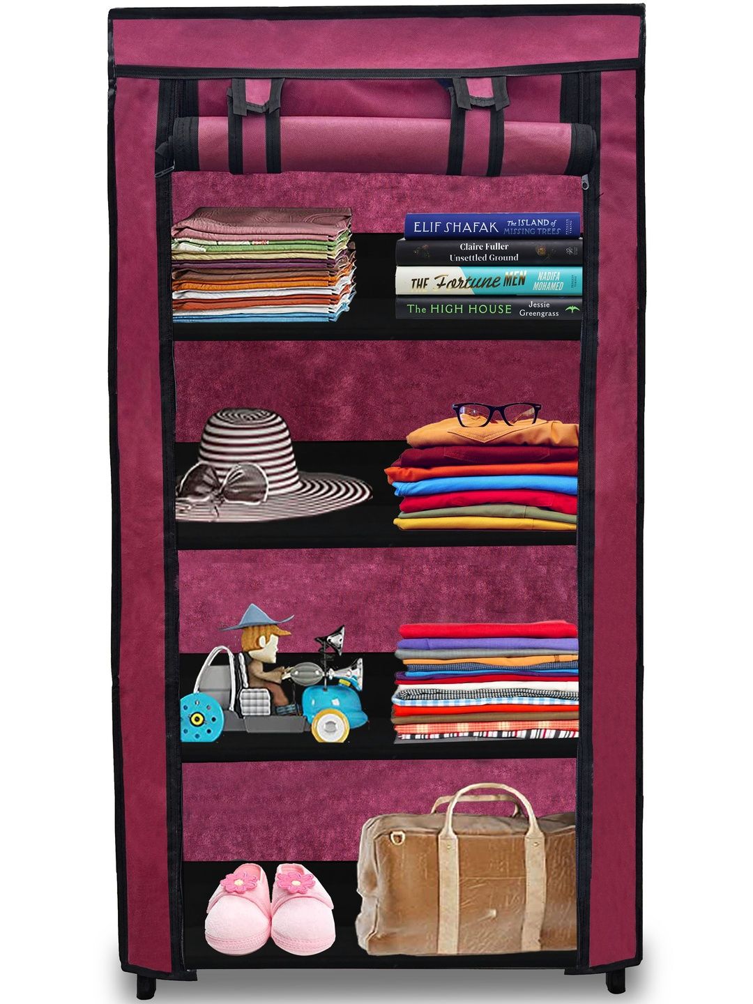 Rmerchants Maroon And Black Multi-Utility Organisers-image-49