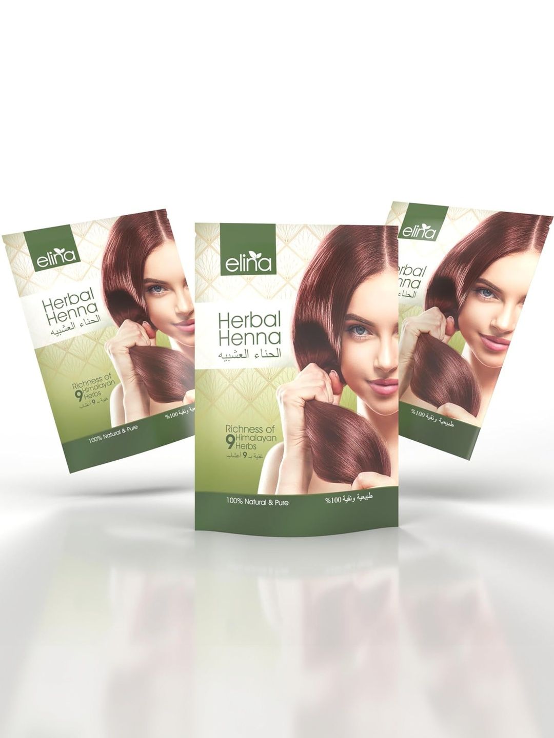 elina Set Of 3 Natural Henna Powder For Hair Colour - 150 g Each-picture-3
