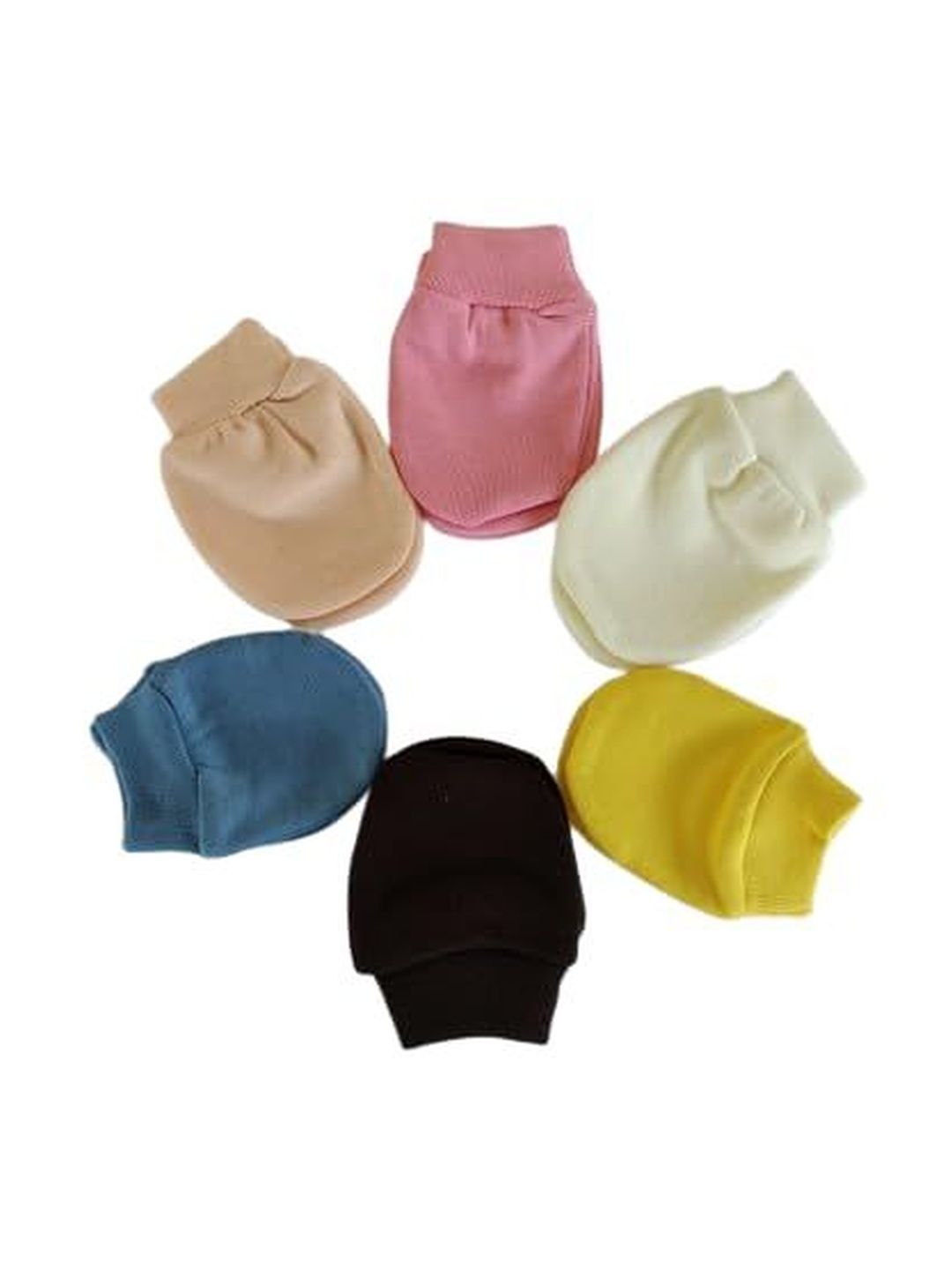 MOMISY Kids Pack Of 6 Pure Cotton Mittens-picture-43