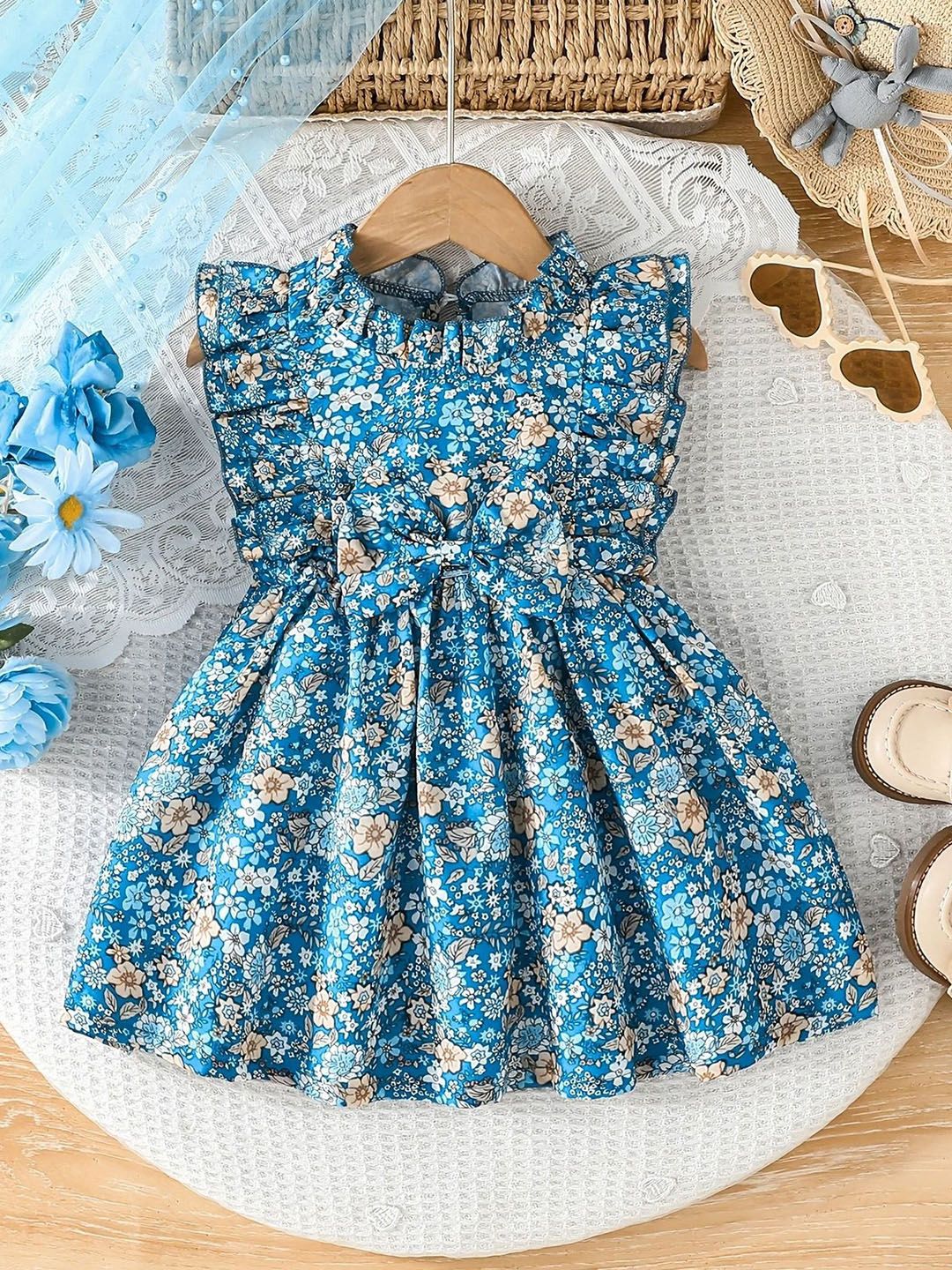 YK Floral Print Fit & Flare Dress-picture-54