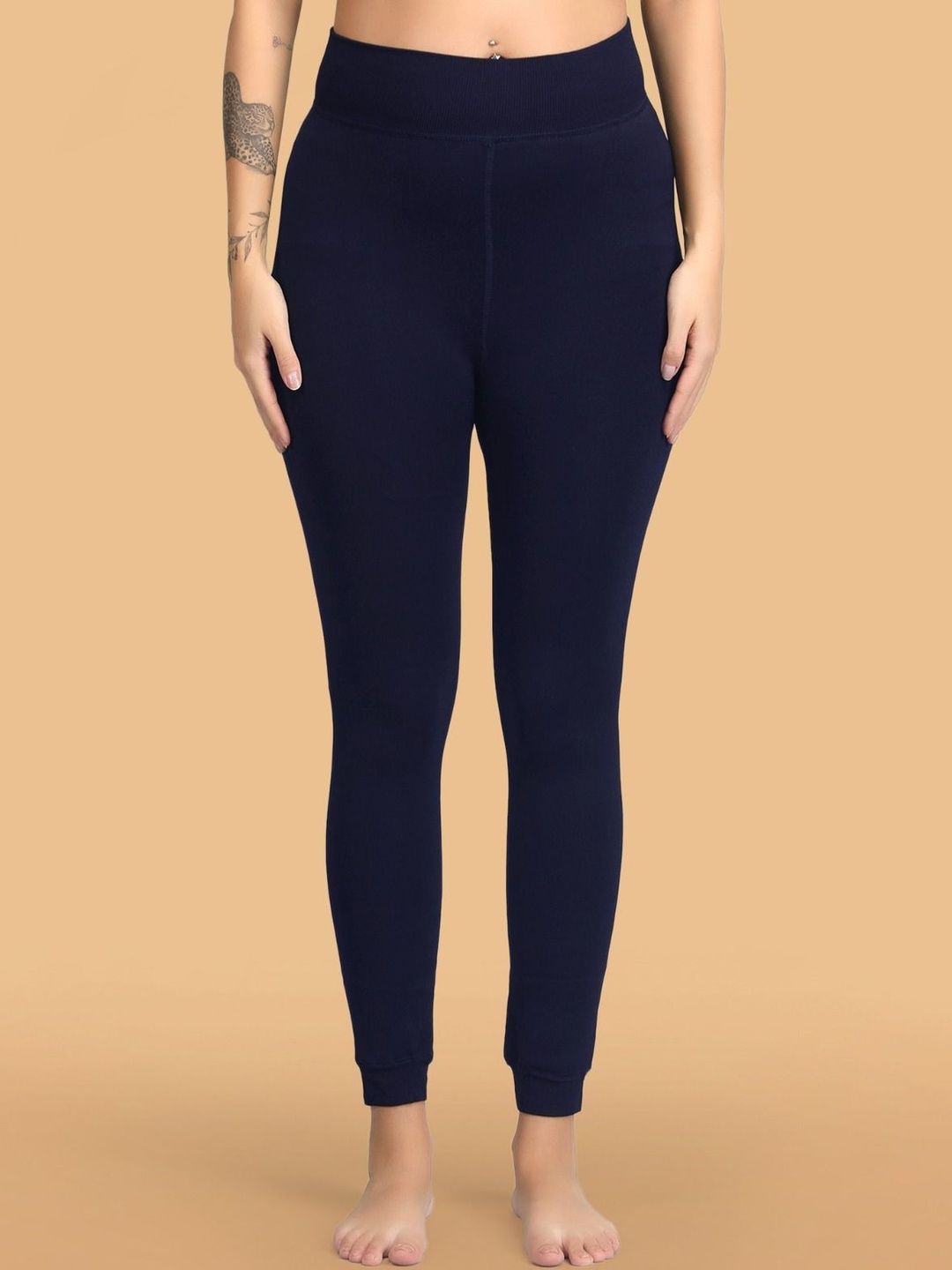 INNER ENRICH Ribbed Thermal Bottoms-image-13