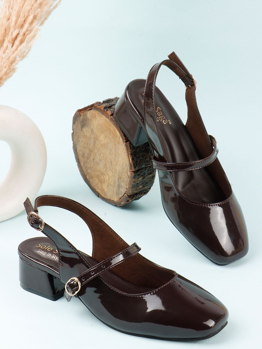 Sole Saga Block Peep Toes-picture-38