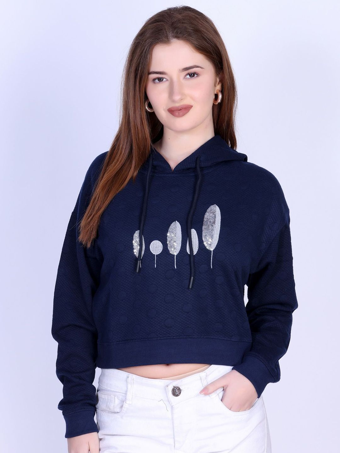 Numalo Women Printed Hooded Sweatshirt-picture-13