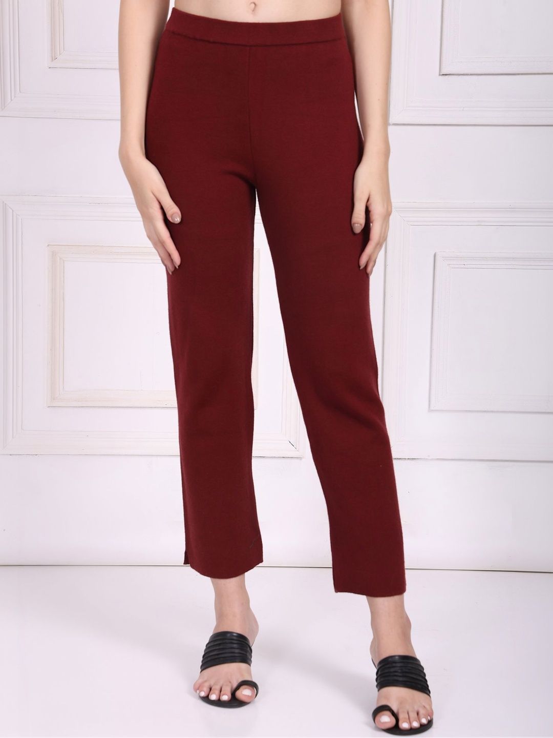 W Women Mid-Rise Slim Fit Regular Trousers-picture-22