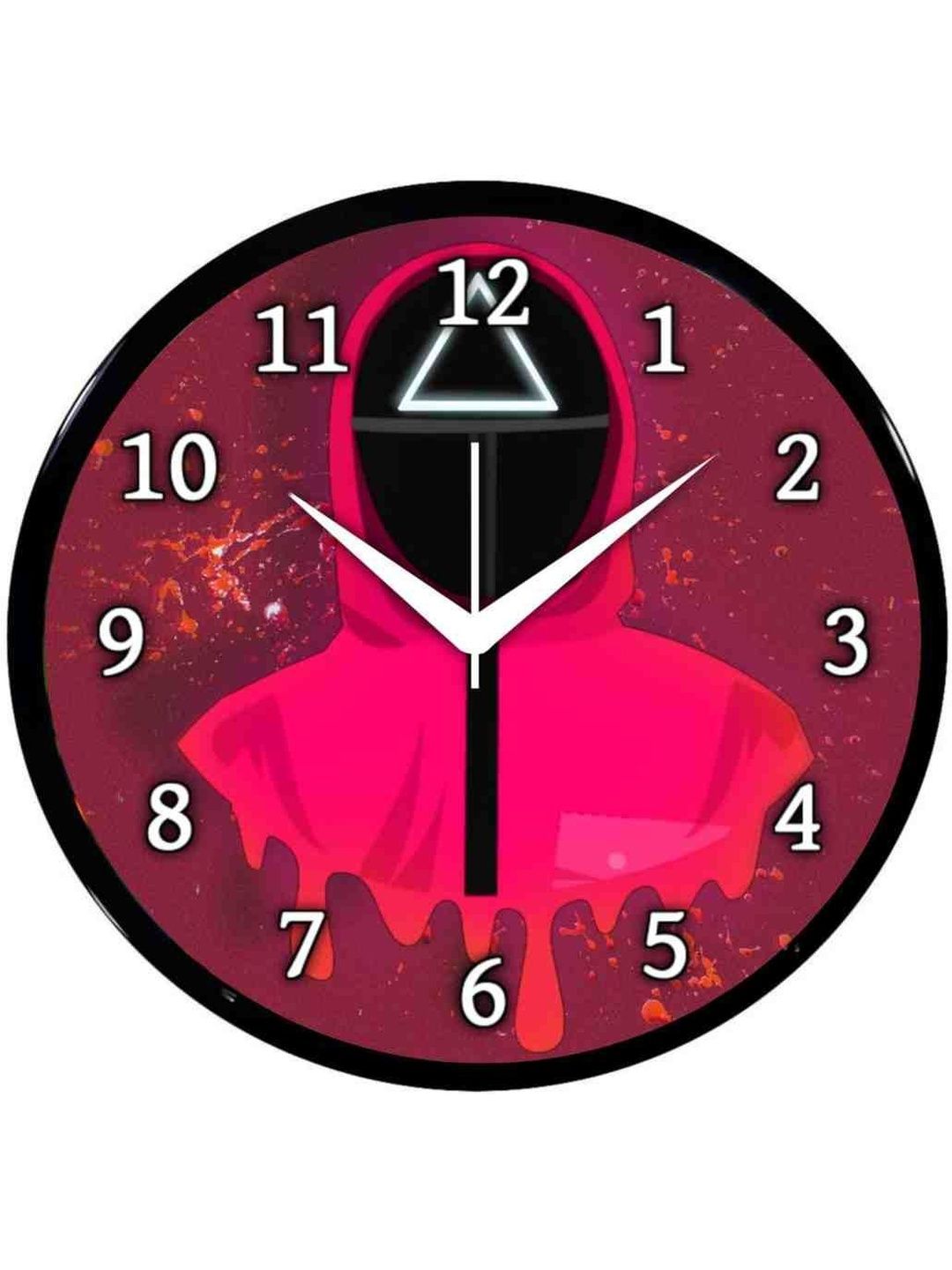 Babawill Squid Game Black Timer Round Battery Analogue Wall Clock - 10"-image-10