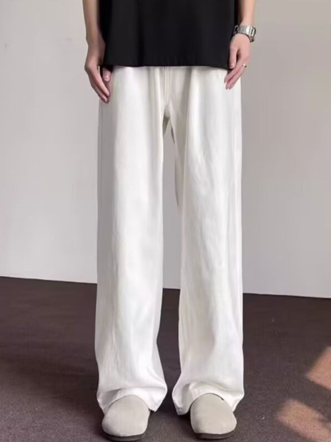 StyleCast Men Relaxed Fit Easy Wash Trousers-picture-29