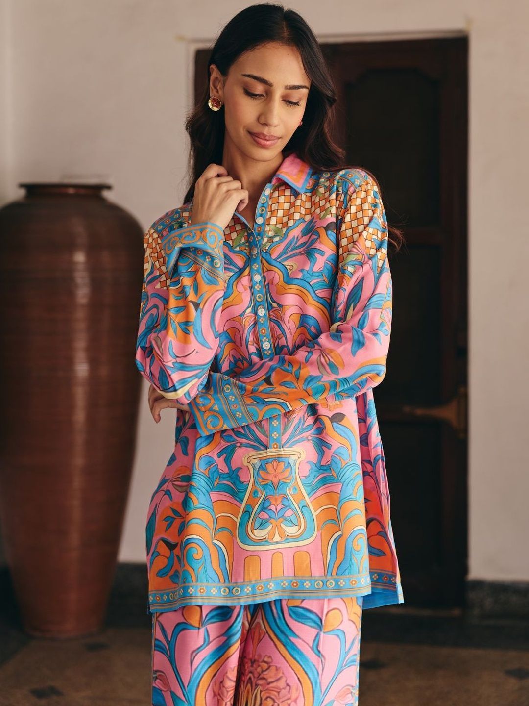 Muvazo Floral Print Top-picture-23