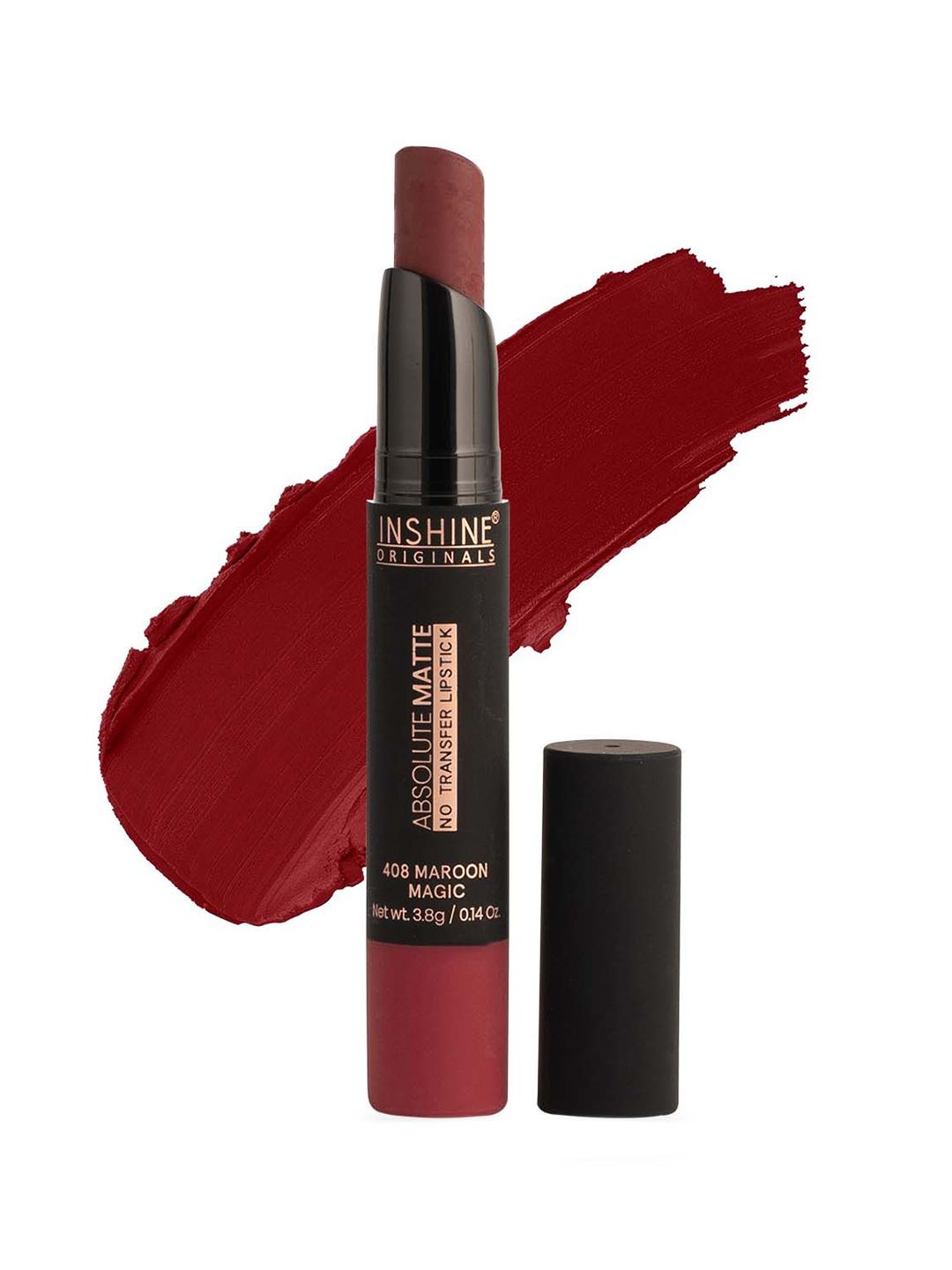 Inshine Absolute Matte No Transfer Lipstick - Maroon Magic 408-image-39