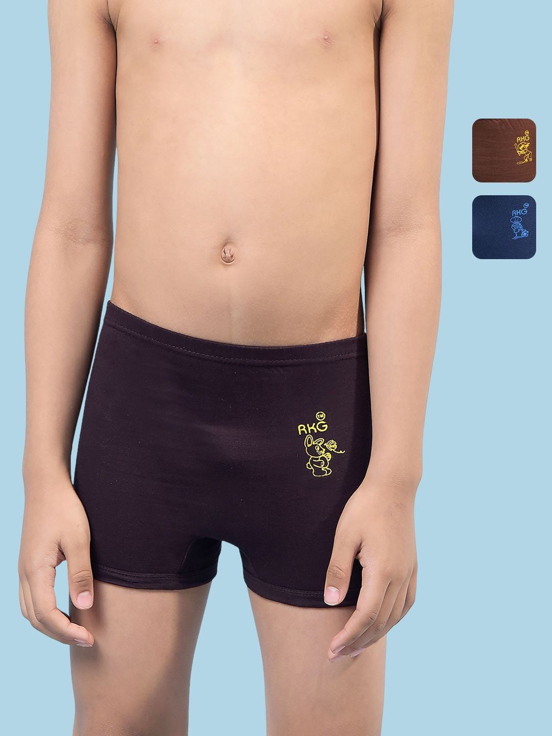 RKG Boys Pack Of 3 Assorted Mid-Rise Trunks-picture-30