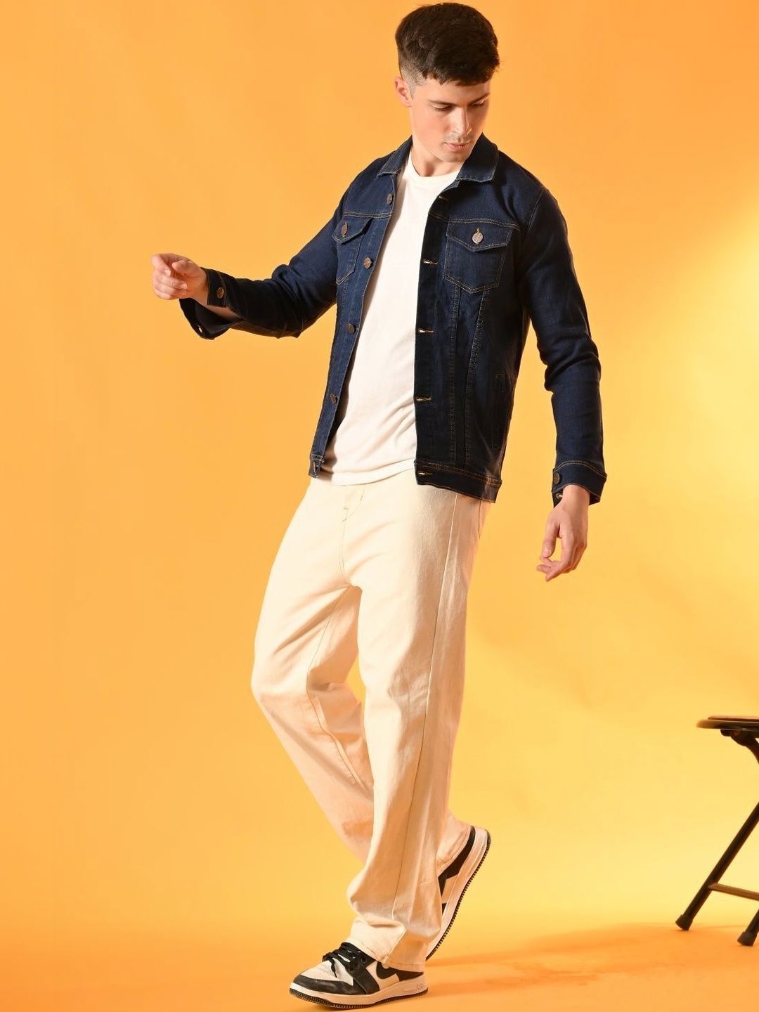 SZN Men Outdoor Denim Jacket with Embroidered-picture-37