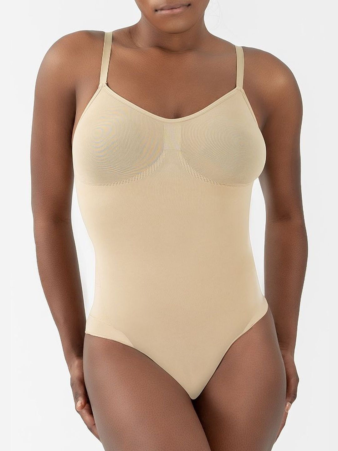 LULU & SKY Women Solid Shoulder Straps Sleeveless Bodysuit-picture-41