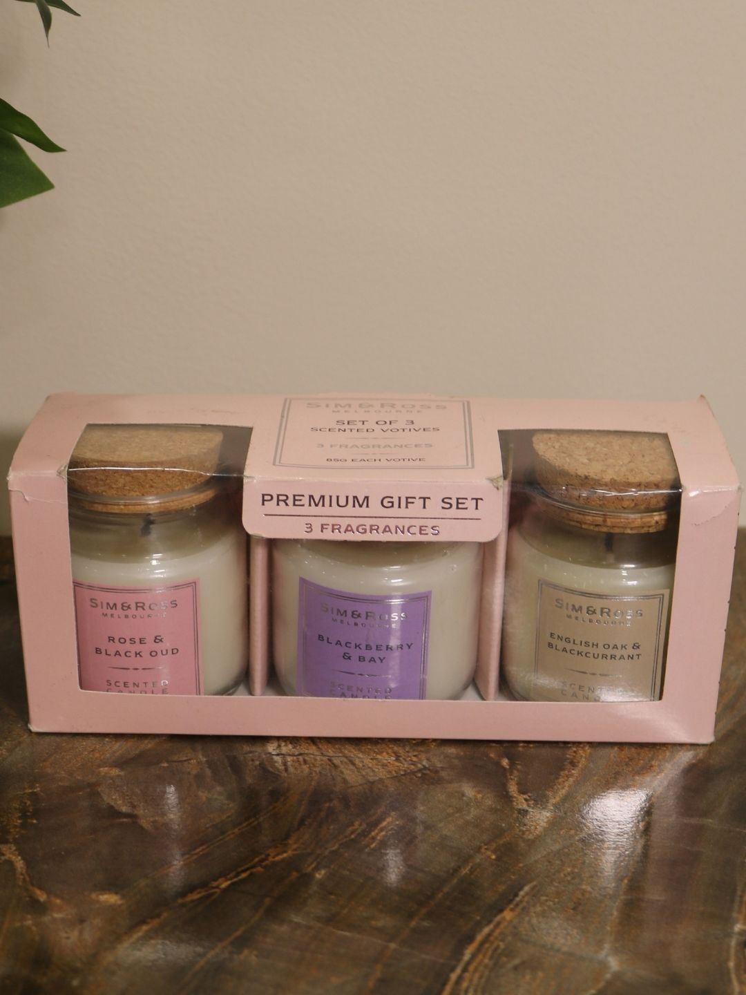 Sim & Ross Pack Of 3 Round White Scented Jar Candle-image-8
