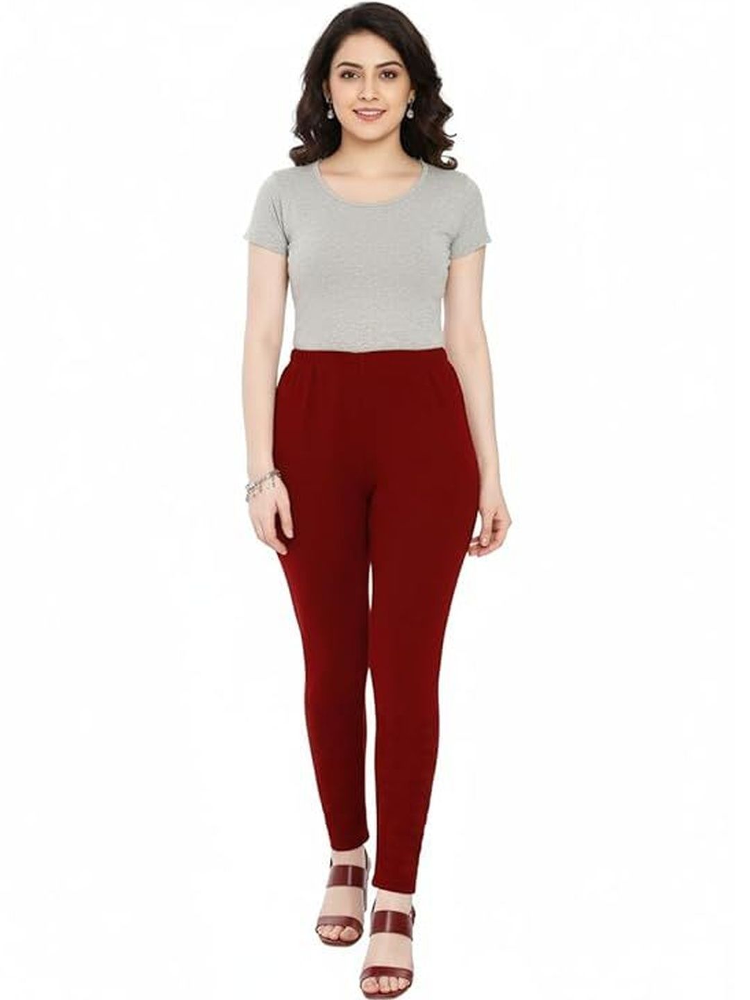 Thrifty Thread Woolen Ankle-Length Leggings-picture-12