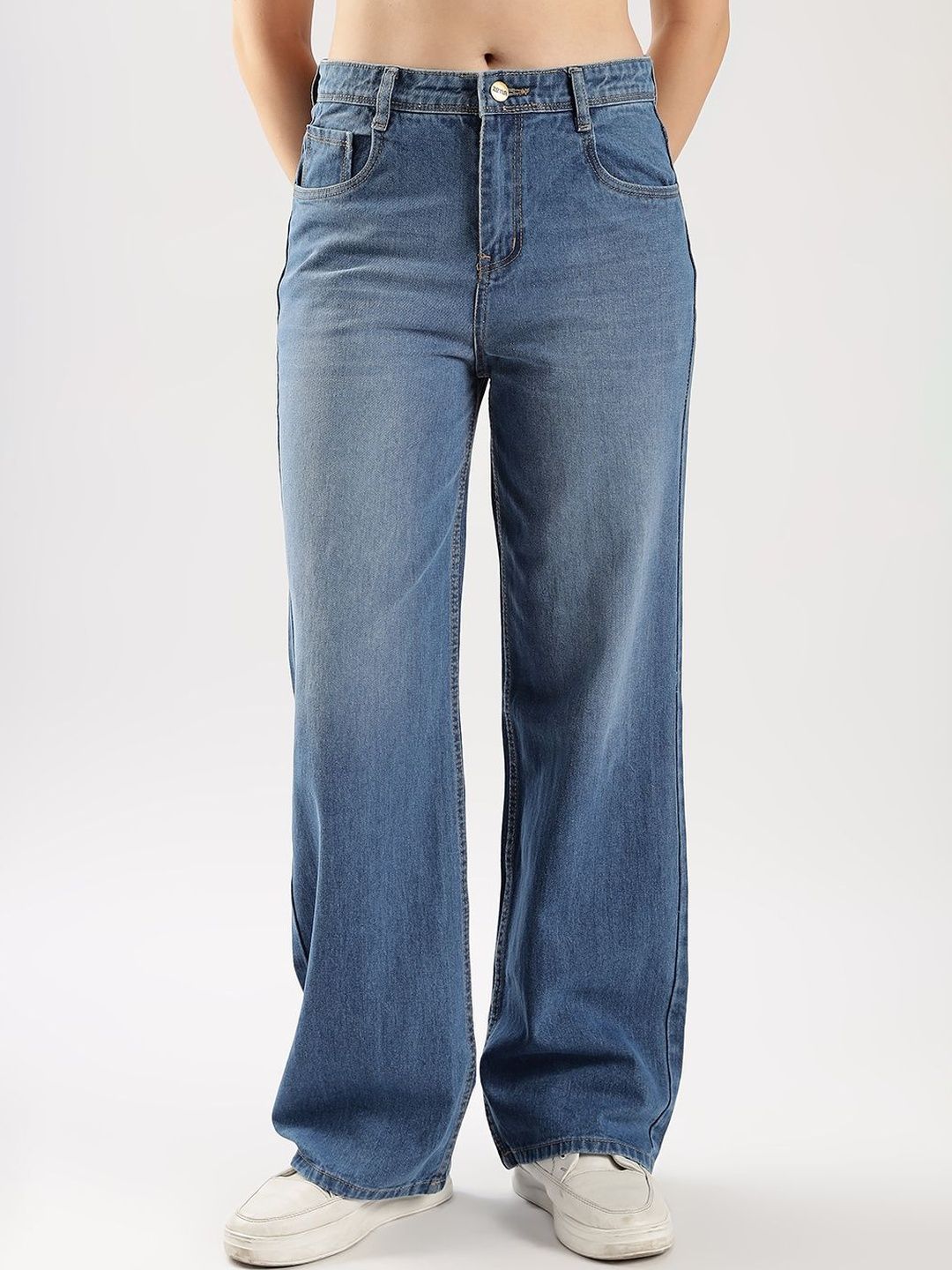 zayla Women Jean Flared High-Rise Light Fade Jeans