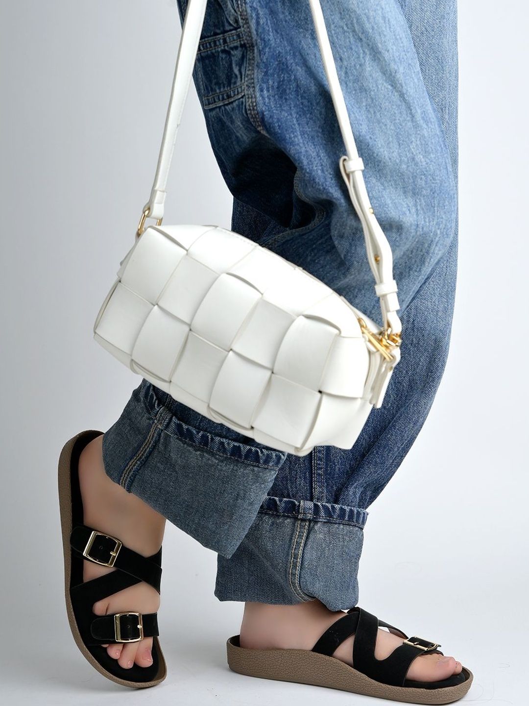 Shoetopia Women Open Toe Flats with Buckles-picture-42