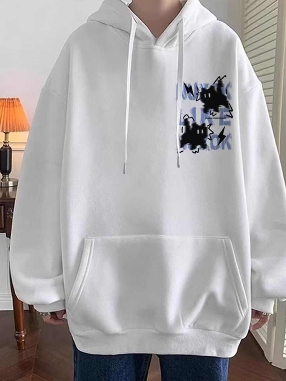 StyleCast x Revolte Printed Hooded Sweatshirt-image-14