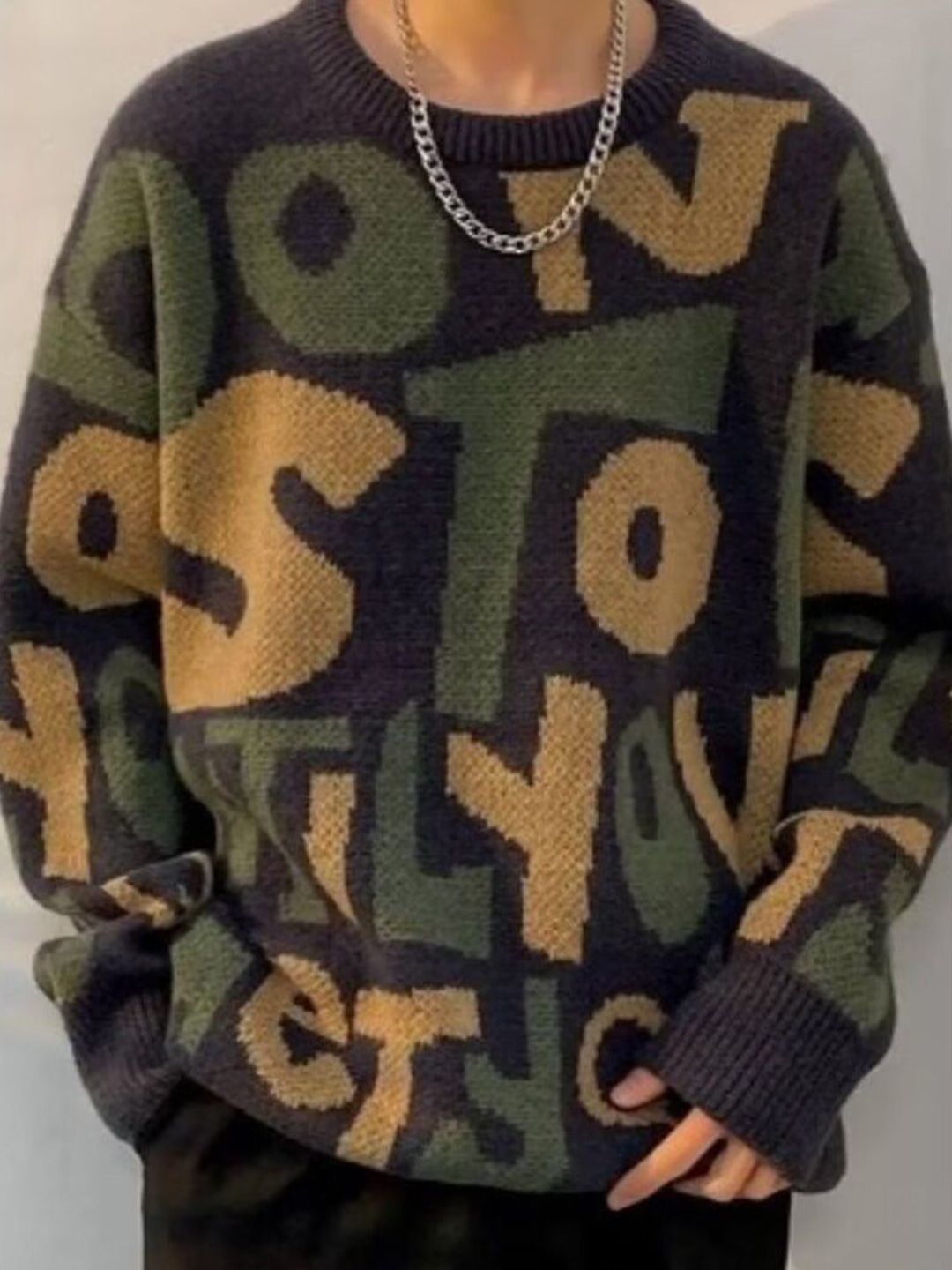 StyleCast x Revolte Typography Printed Long Sleeves Pullover Sweater-picture-26
