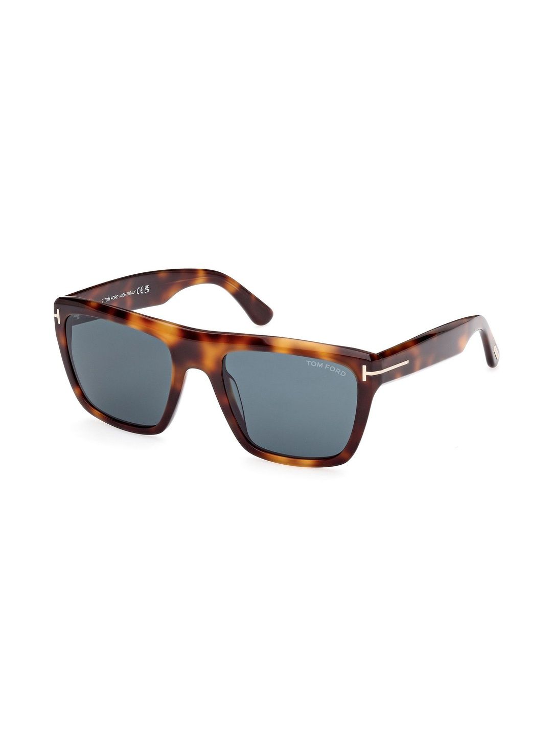 Tom Ford Men Grey Lens & Brown Wayfarer Sunglasses with-image-29