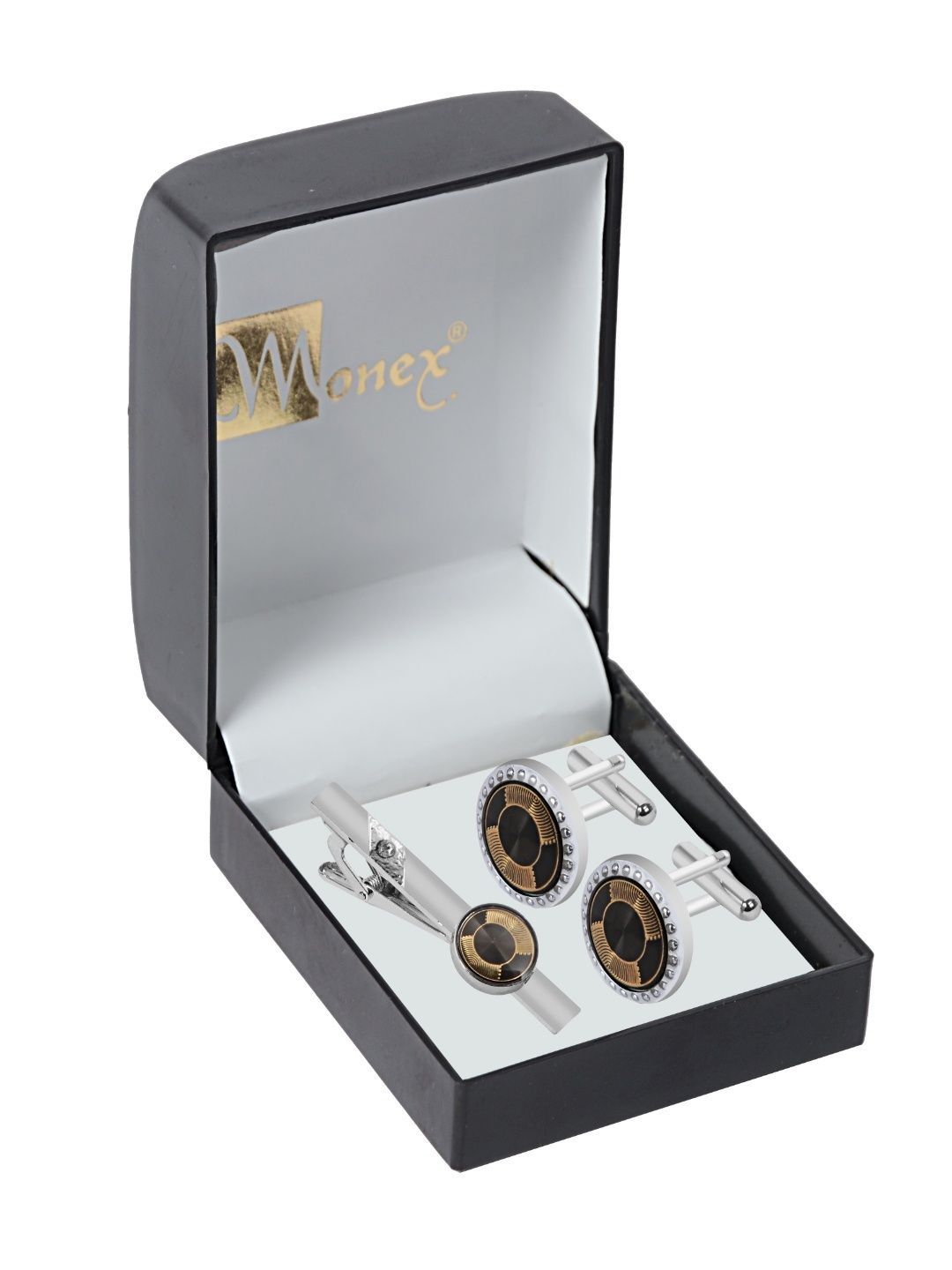 Curren Men Printed Accessory Gift Set of Cufflink & Tie Pin-picture-58