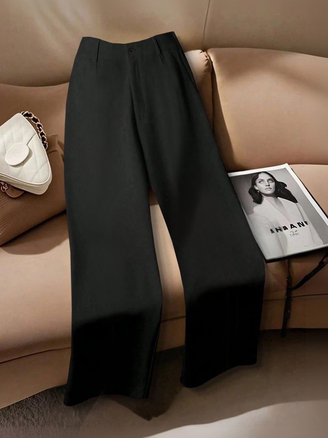 KERI PERRY New Basics High-Rise Relaxed Fit Formal Trousers-picture-39