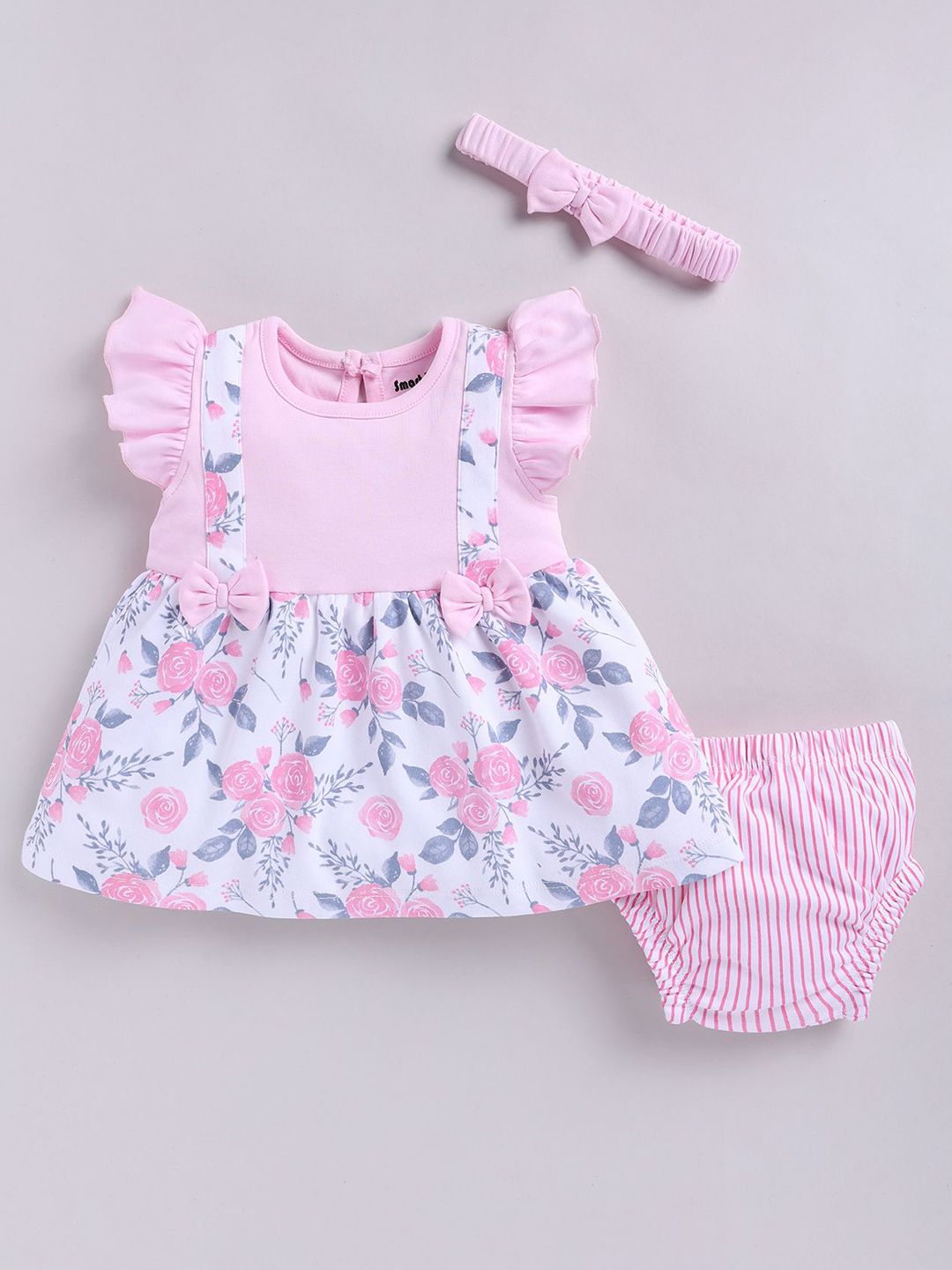 Smart Baby Floral Applique A-Line Dress-picture-22