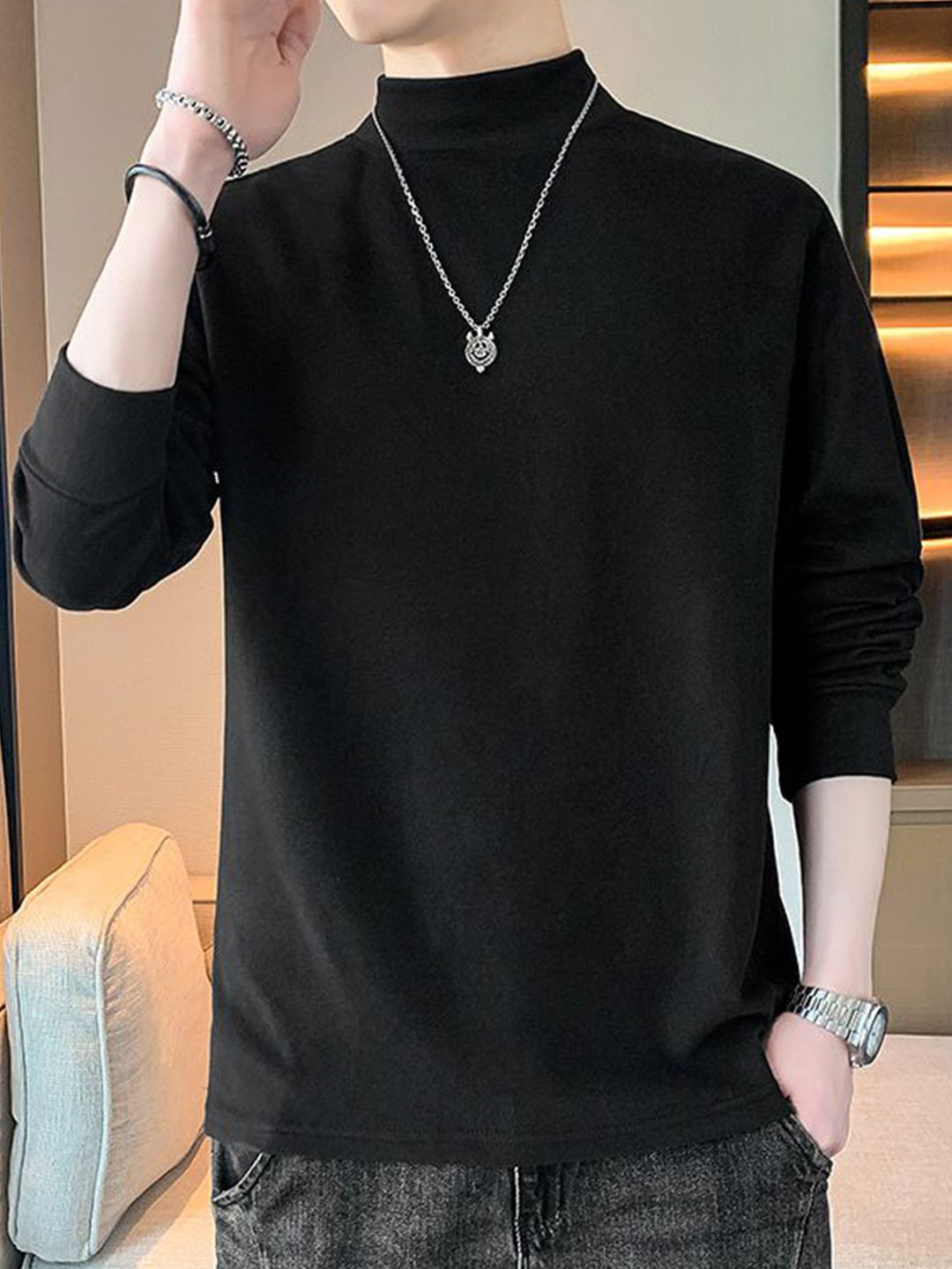 StyleCast x Revolte High Neck Long Sleeves Pullover Sweatshirt-picture-20